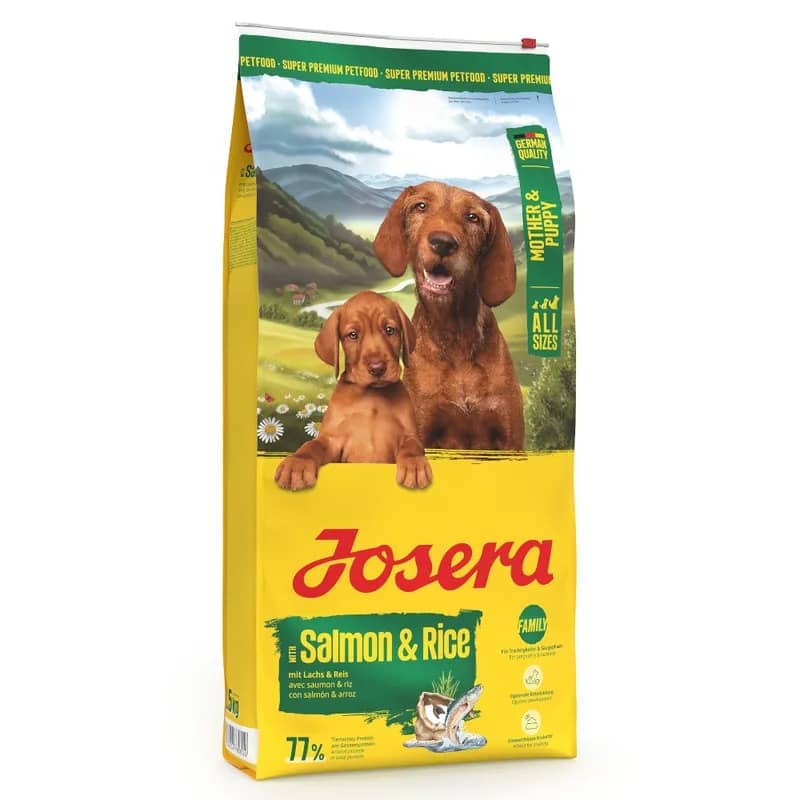 Josera Mother & Puppy suņu barība kucēniem un barojošām kucēm ar lasi 12.5 kg